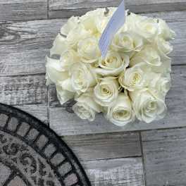 Two Dozen White Roses by BloomNation™
