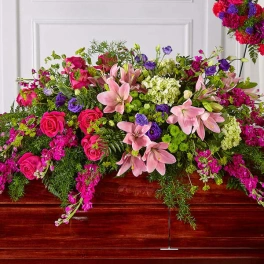 Radiant Tribute Casket Spray