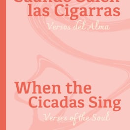 Pink book cover with the title When the Cicadas Sing