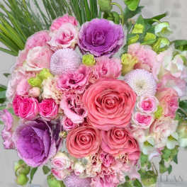 Pinks and Purple Roses