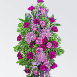 Purple standing spray