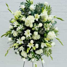 All White Sympathy Standing Spray