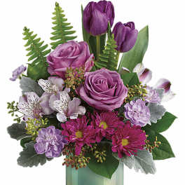 Teleflora's Art Glass Garden Bouquet