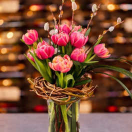 Whispering Tulip Nest- Assorted Colors