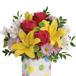 Teleflora's Delightful Dots Bouquet