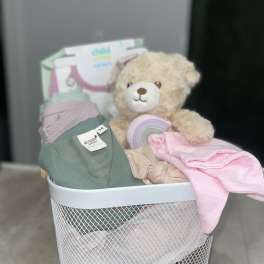 Medium Hello Baby Girl Basket