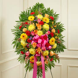 Deepest Sympathies Bright Standing Spray