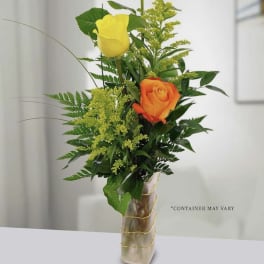 Mixed colors 3 roses