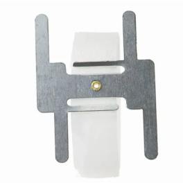 Metal floral holder with a white foam block