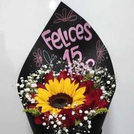 conos con flores