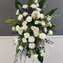 Tribute of Love in White By Barrio Logan Florist