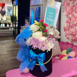 Its a baby boy arrangement