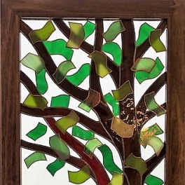 #A104 - Summertime Twin Set (right twin) - Stained Glass Window