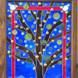 #A048 - Summer At The Lake - Stained Glass Window
