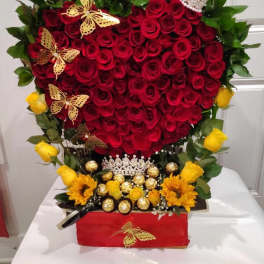 A hear full of love. Corazon enamorado