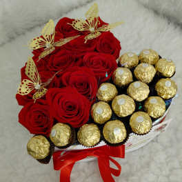Heart-shaped box.