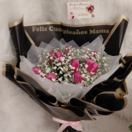 Pink tulips tulipanes rosa