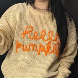 Hello Pumpkin Sweater CREAM