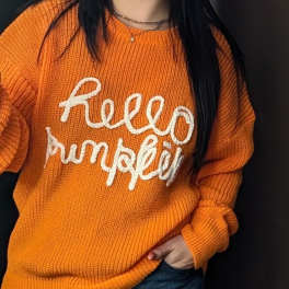 Hello Pumpkin Sweater ORANGE