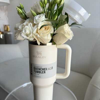 Stanley Tumbler Floral Arrangement for Mother's Day – Elegant & Unique Gift