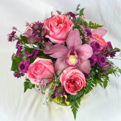 Luxurious Love with Orchids and Roses