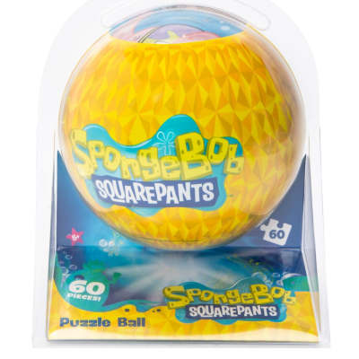 SpongeBob SquarePants puzzle ball in clear plastic packaging