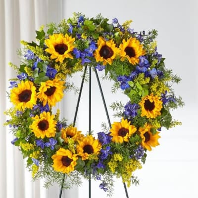 The beautiful Sunflowers Wreath