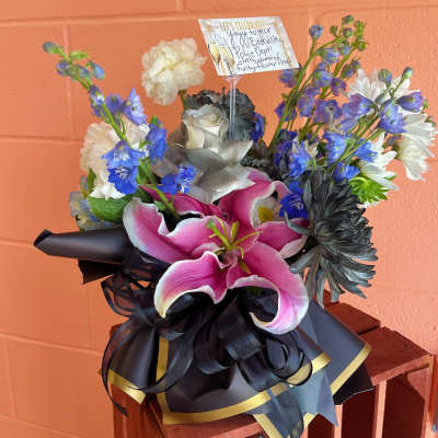 【willfully】big flower print OP Flowers Delivery Mercedes | Funky Flower Shop