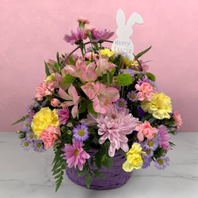 Blushing Bunny Basket