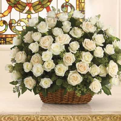 BOUNTIFUL ROSE BASKET