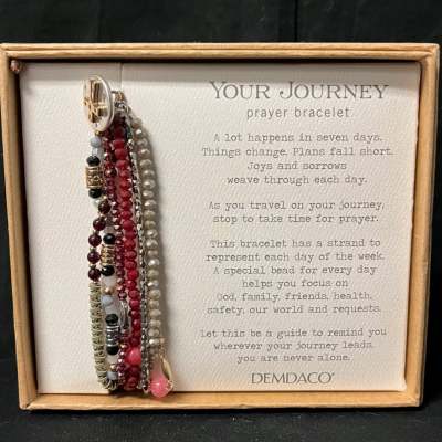 "Your Journey" Seven Strand Bracelet (Red)