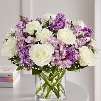 Loving Sentiment Purple and White