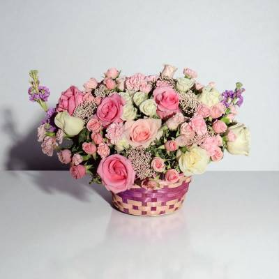 Blushing Harmony Basket #83