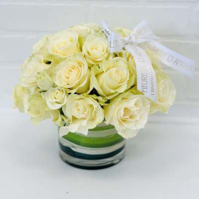 Two Dozen White Roses