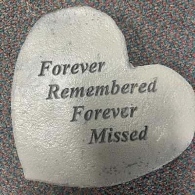 Forever Remembered Heart Stone