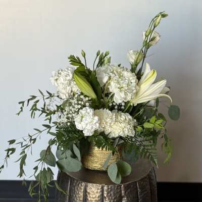 White Tabletop Arrangement