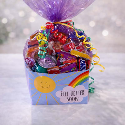 Sunshine and sweets get well box