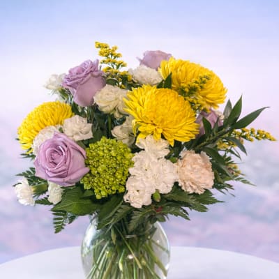 Golden Lavender Garden