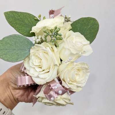 White Rose Corsage
