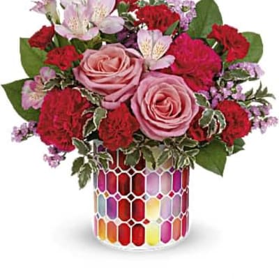 Teleflora's Charming Mosaic Bouquet