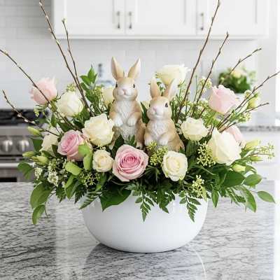 Bunnies centrepieces