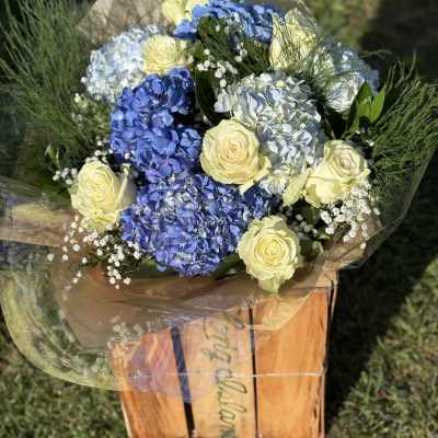 Blue Skies hand wrapped Bouquet