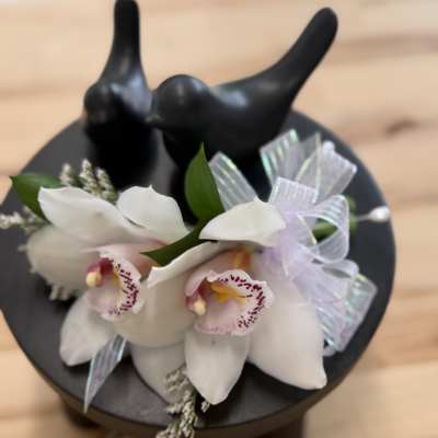 Double Cymbidium Orchid Corsage