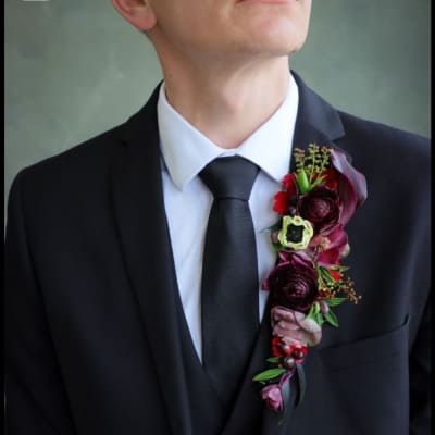 Lapel boutonniere tattoo (no ink involved)