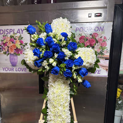 Funeral Wreath Cross