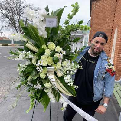 Tea Leaf & Rose Spray