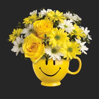 Be Happy Bouquet With Roses