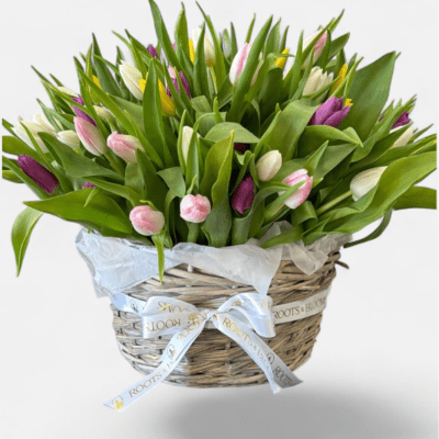 Spring Tulip Basket
