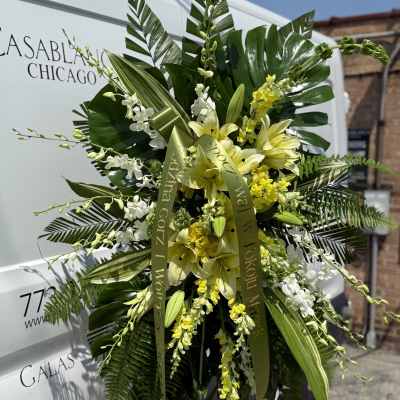 Tropical LILY Sympathy Spray