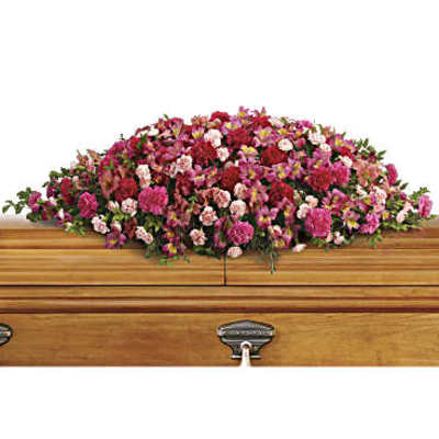 A Life Loved Casket Spray